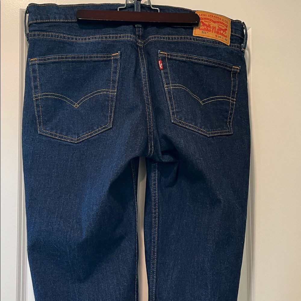 Men’s 511 Authentic Soft Slim Fit Levi Jeans 36”x32”